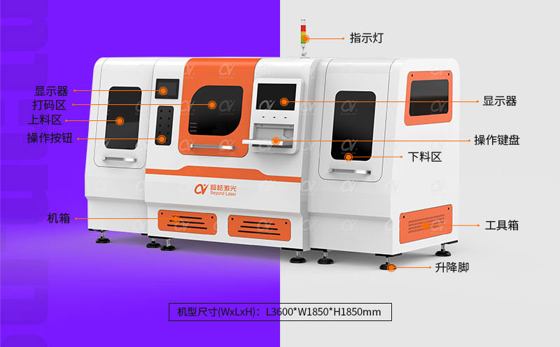 PCB大幅面自動激光打碼機結(jié)構