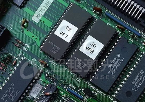 PCB激光打標(biāo)機打碼電路板層材料效果